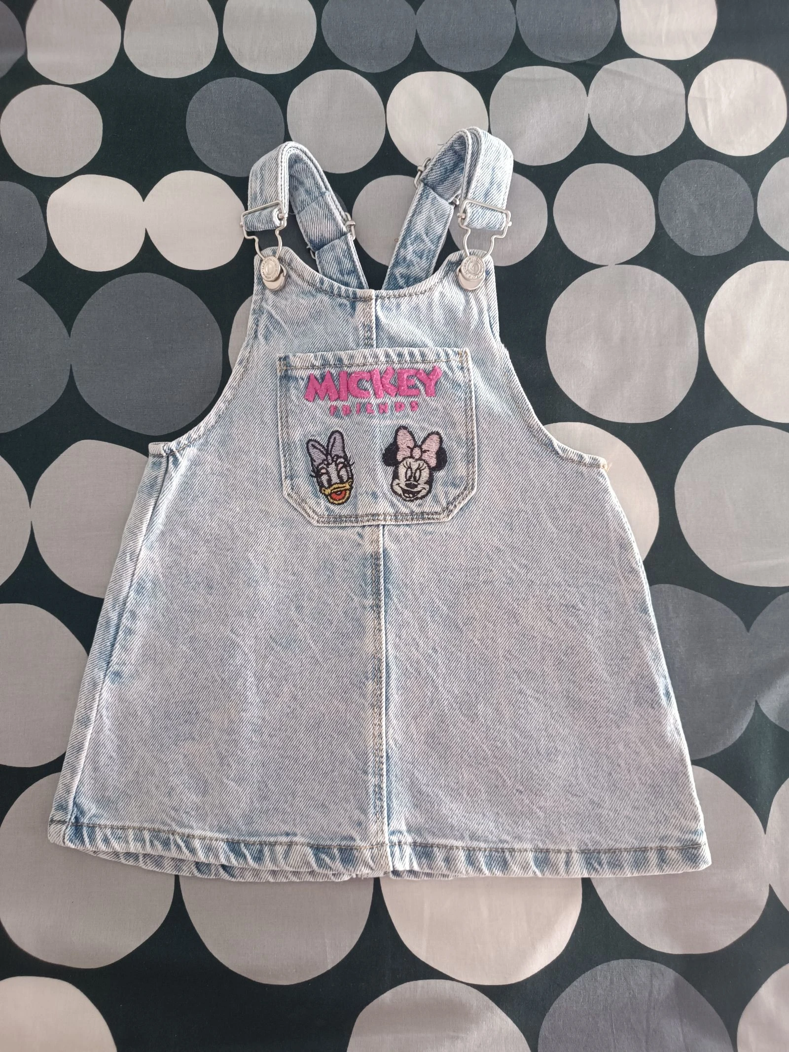 Vestido jardineira da Minnie Zara 12-18 meses